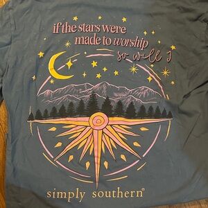 Simply Southern Celestial Worship Tee in Blue
